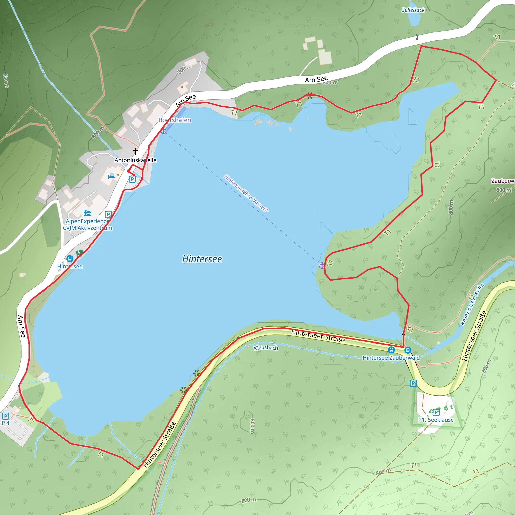 Hintersee Loop mobile static map