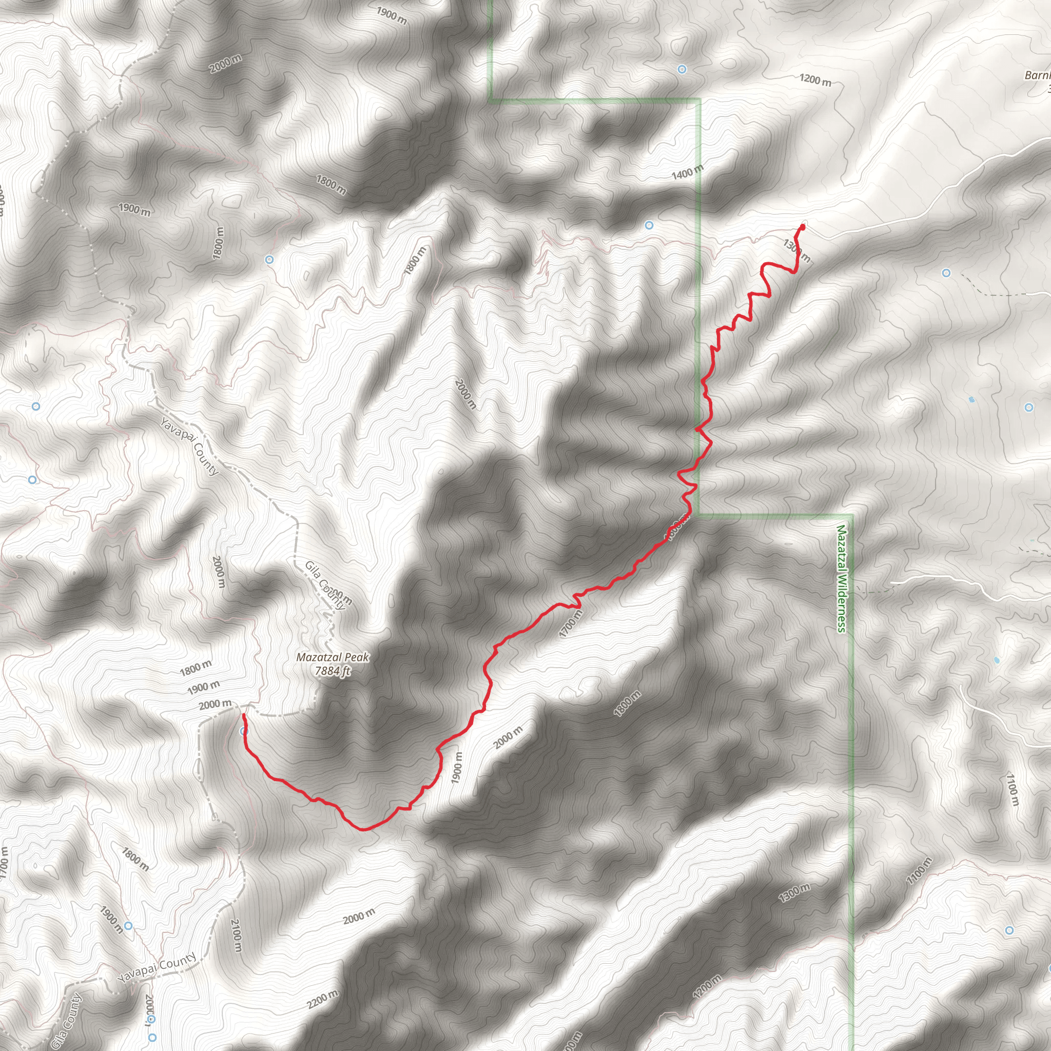Y Bar Trail mobile static map