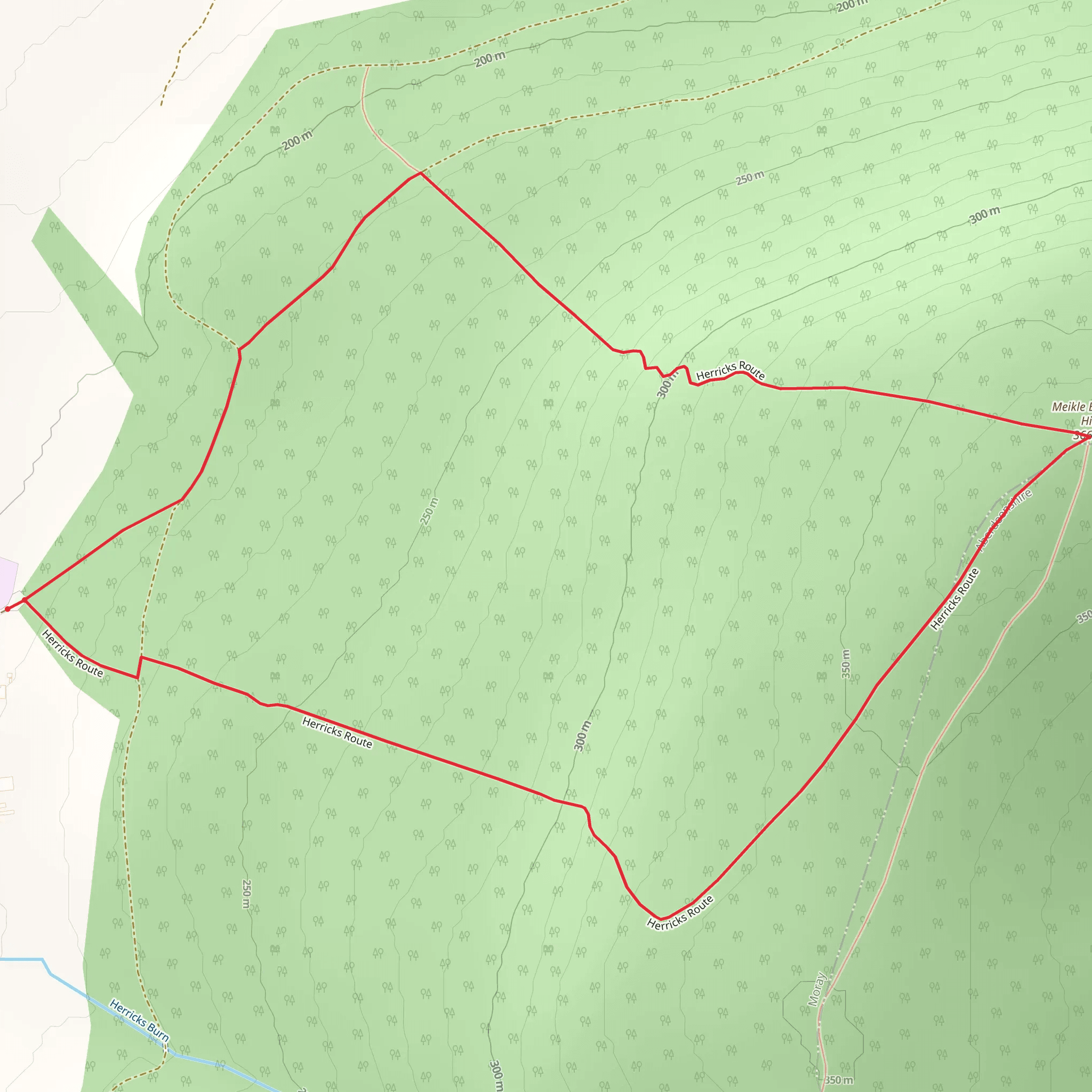 Herricks Loop Walk mobile static map