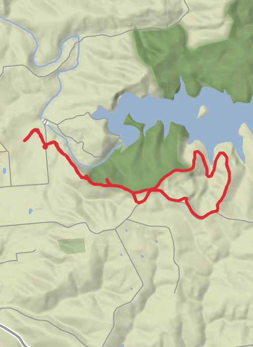 Mt bold Hiking wedgetail and forest loop mobile static map