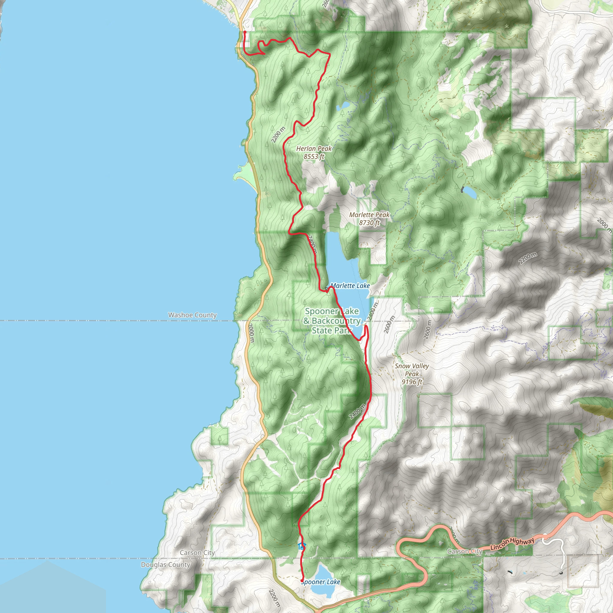 Tunnel Creek and North Canyon Road mobile static map