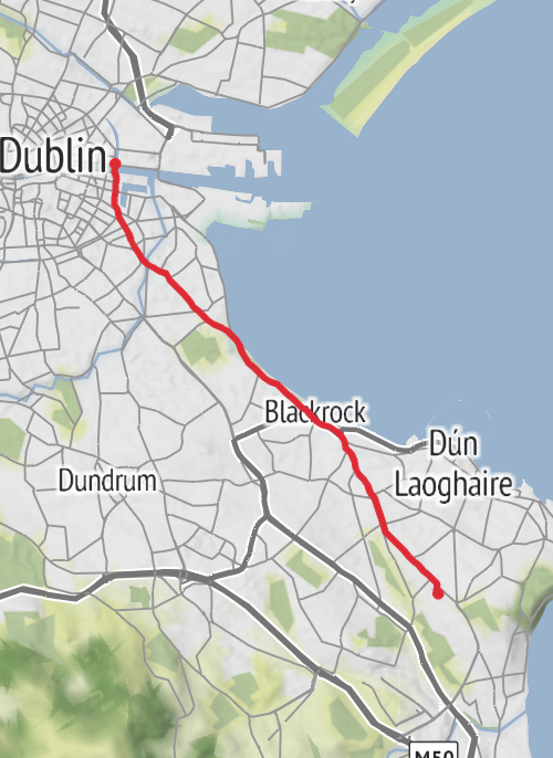 County Dublin Cycling mobile static map