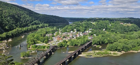 Maryland Heights and Stone Fort Loop Trail from Harpers Ferry