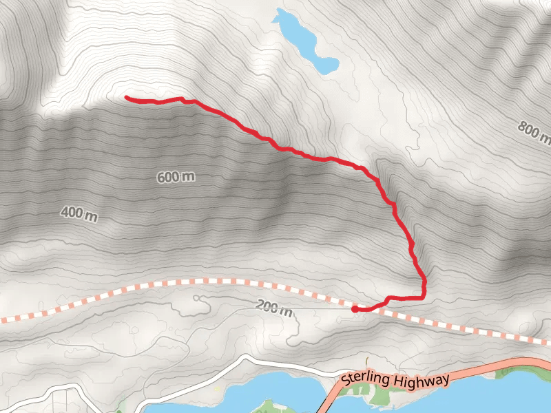 Slaughter Ridge from Kenai Lake