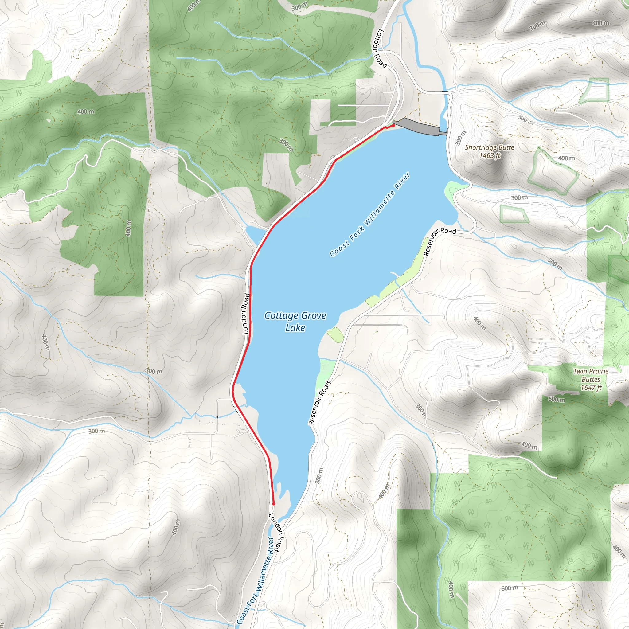 Cottage Grove Lake West Shore Walk mobile static map