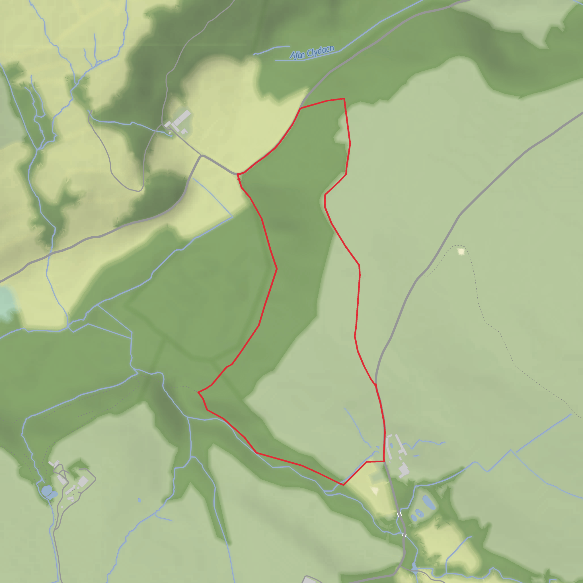 Gellifawr Hike mobile static map