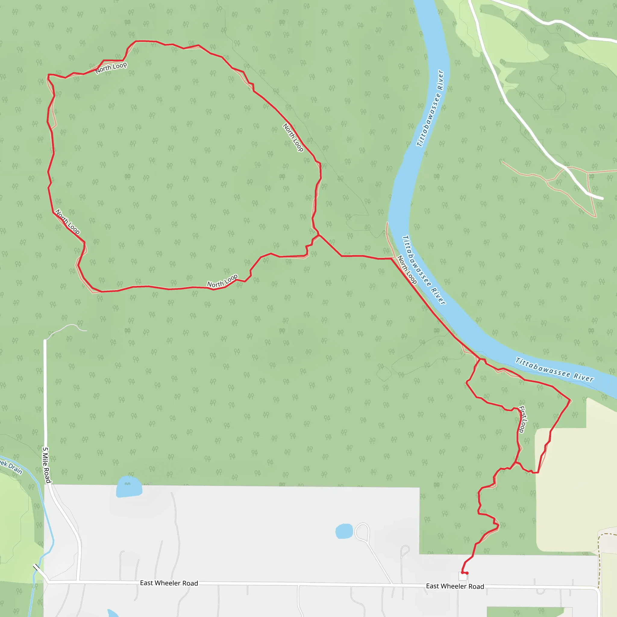 First Loop and North Loop mobile static map
