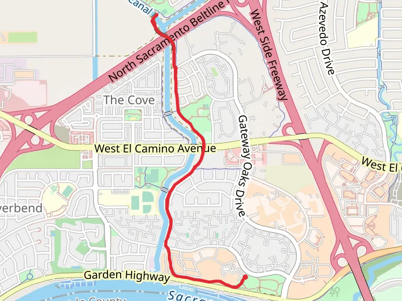 Garden Highway and Gateway Oaks Connector Trail