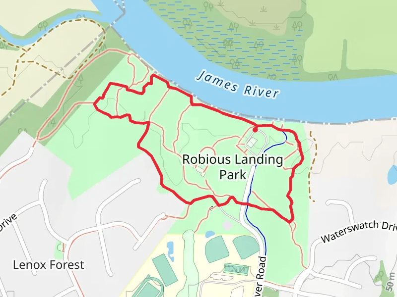 Robious Landing Park - White Blaze Loop Trail