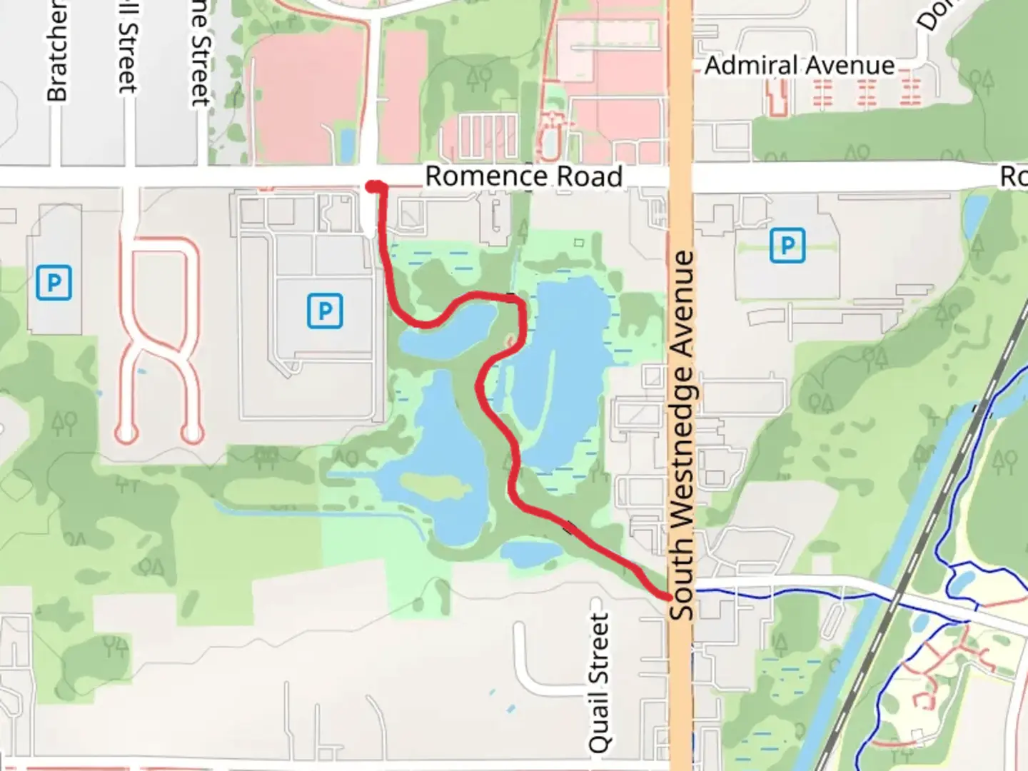 An image depicting the trail Millennium Trail and its surrounding area.