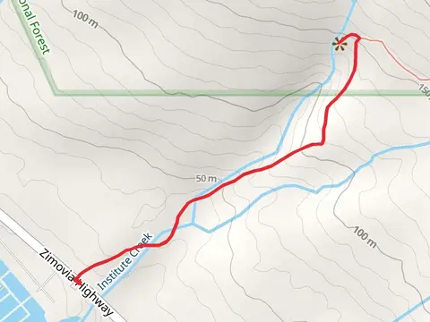 Rainbow Falls and Institute Creek Trail