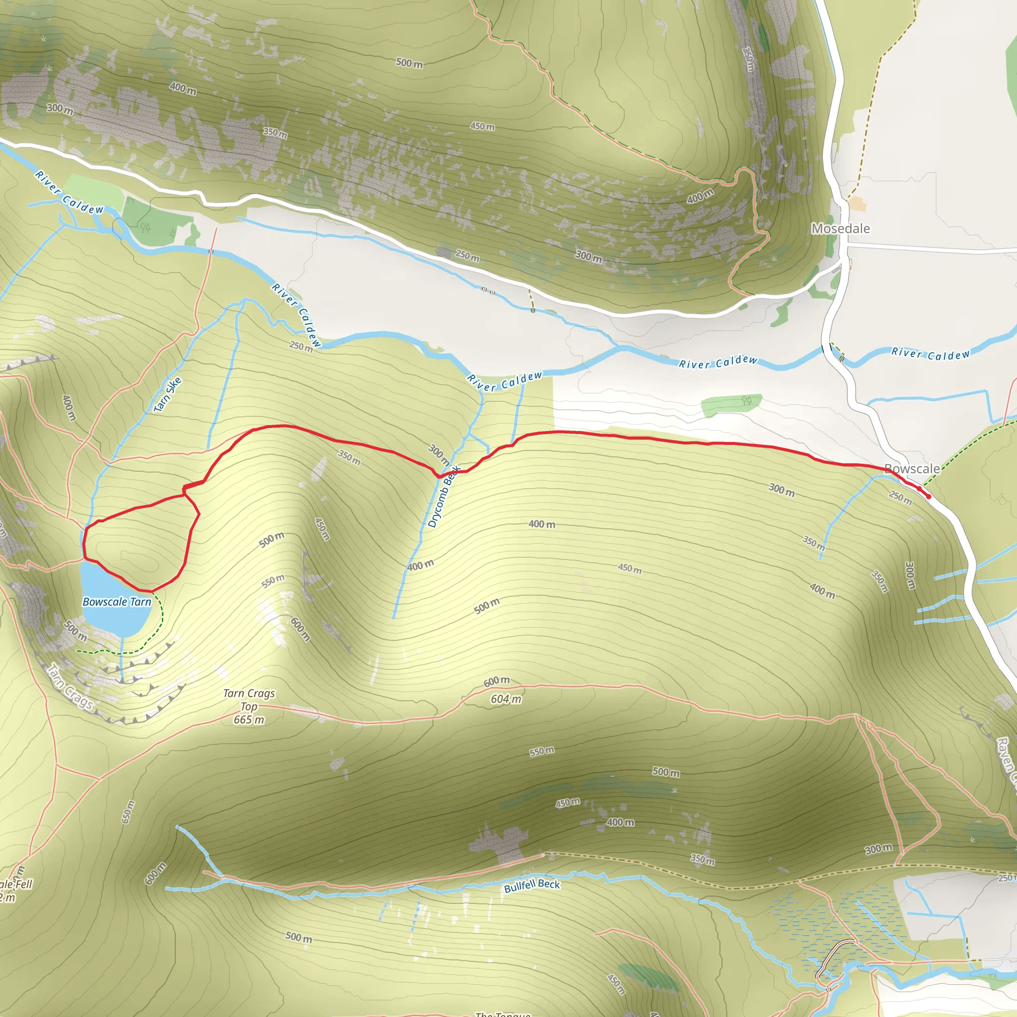 Bowscale and Bowscale Tarn mobile static map