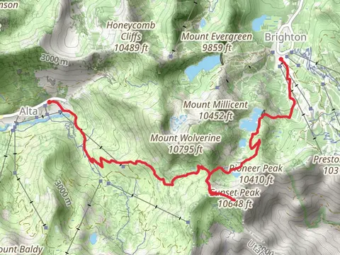 Catherine's Pass Trail and Lake Mary
