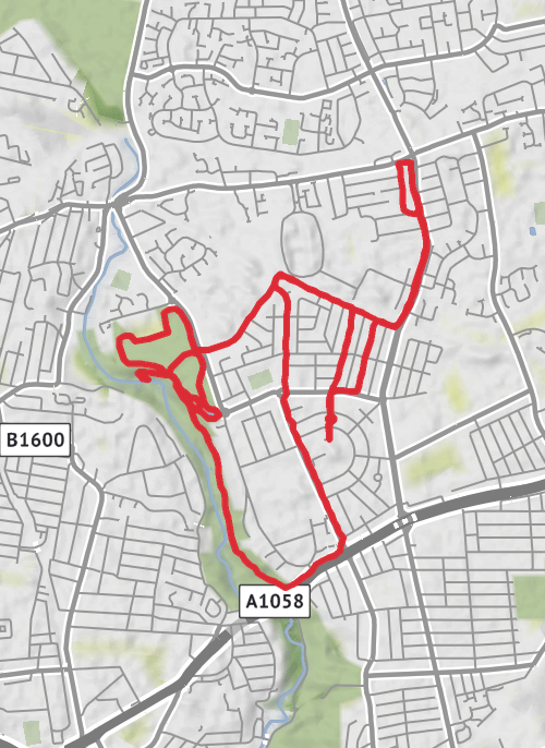 Newcastle upon Tyne Running mobile static map