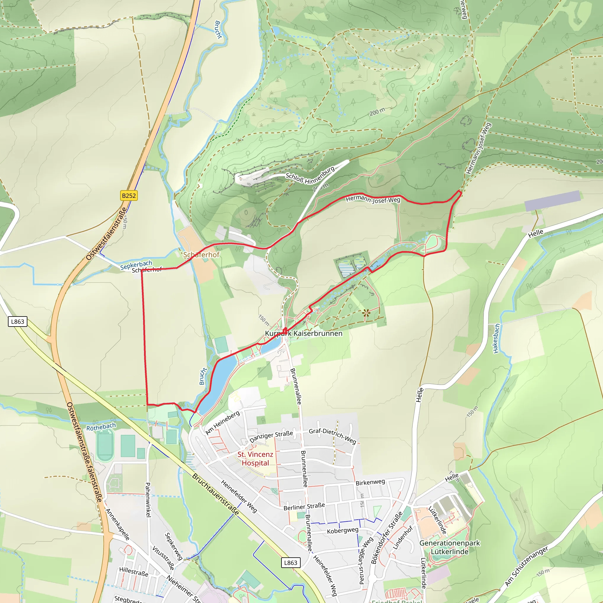 Hermann-Josef-Weg and Pahenwinkel Loop mobile static map