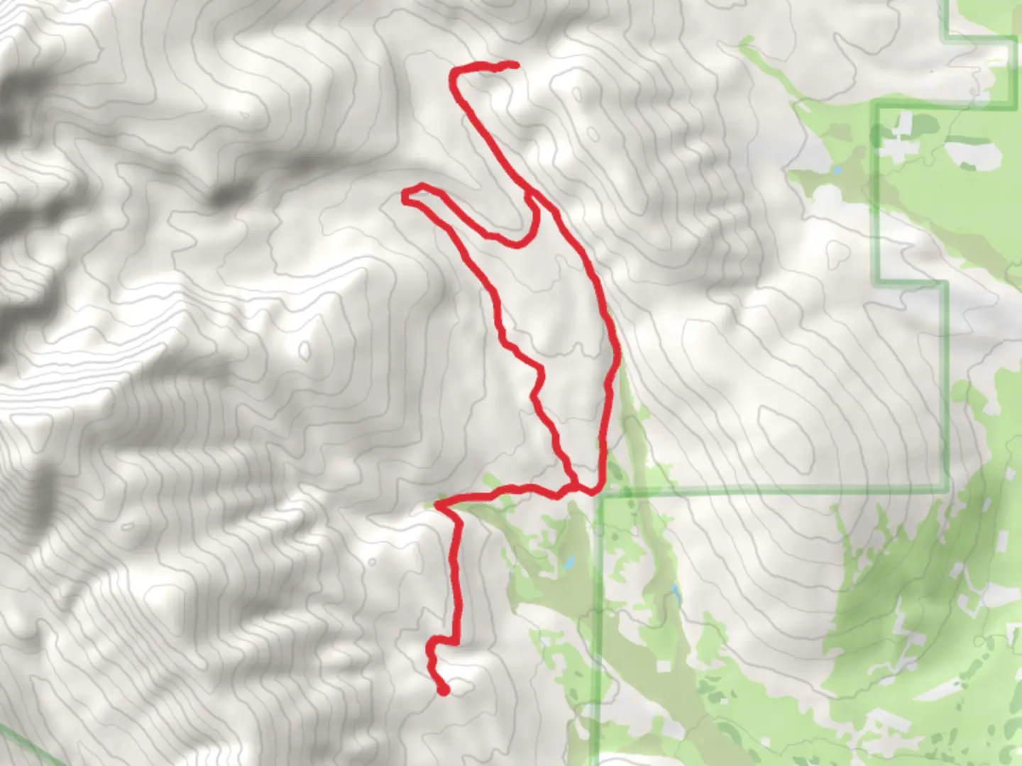 An image depicting the trail Sheep Creek Loop Trail and its surrounding area.