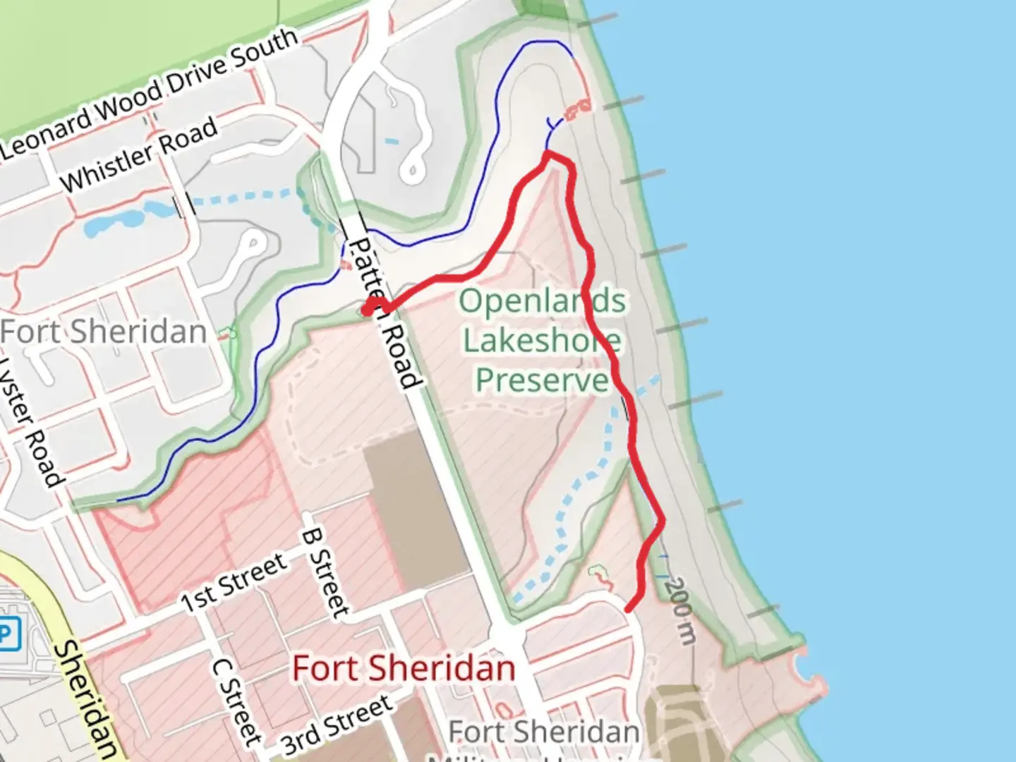 An image depicting the trail Van Horne Ravine via Openlands Open Space and its surrounding area.