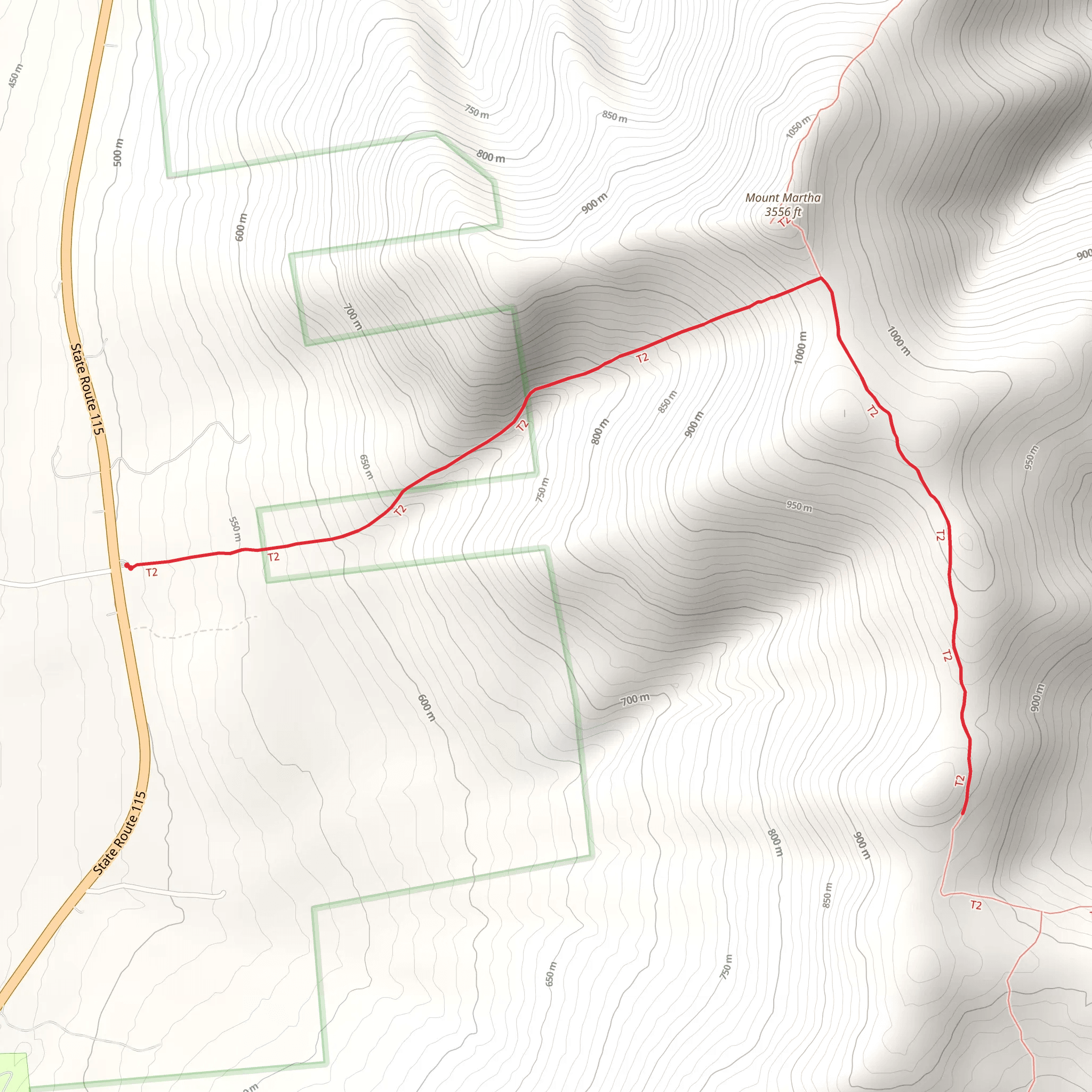 Cherry Mountain via Cohos Trail mobile static map