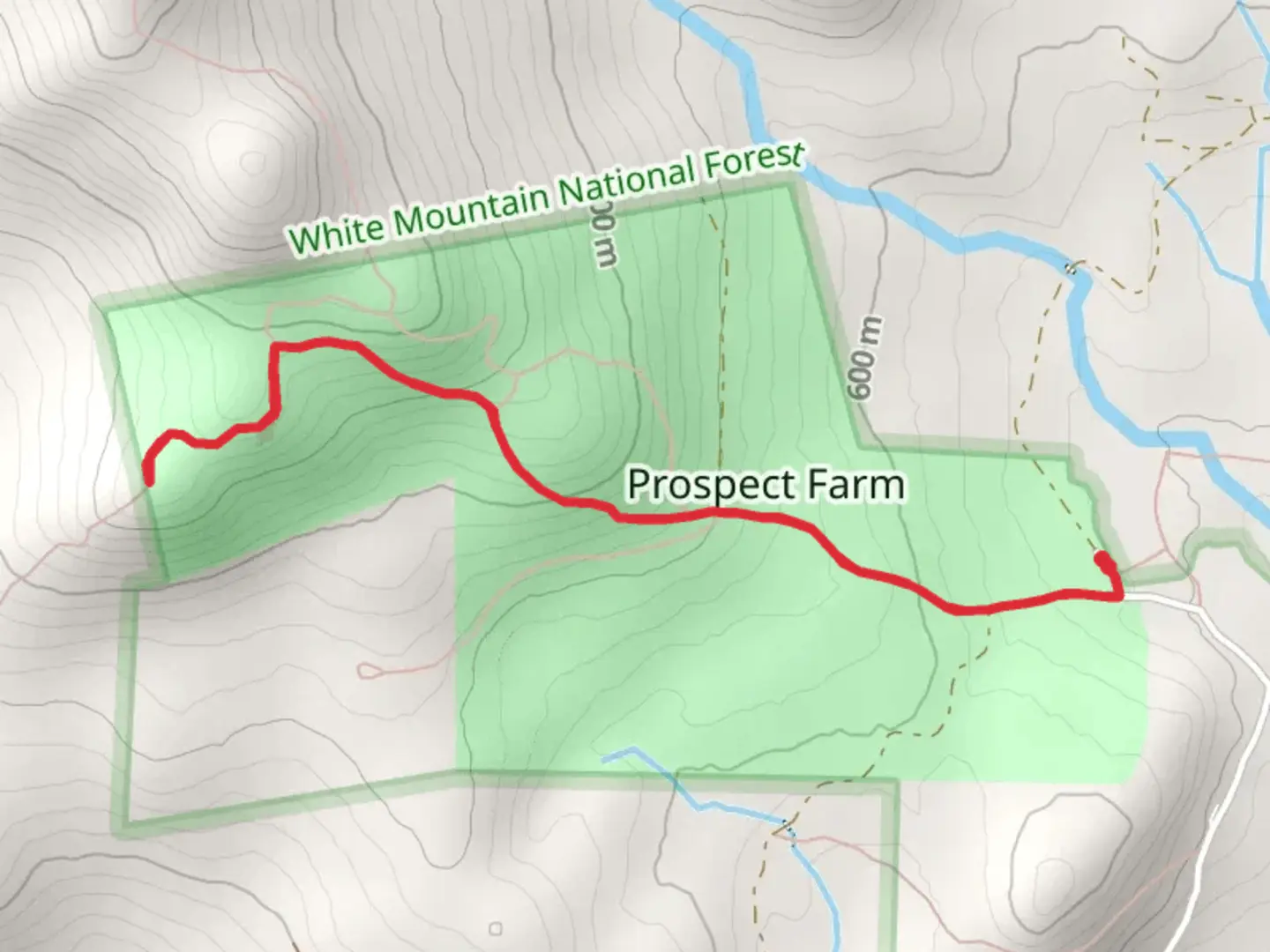 An image depicting the trail Wildcat Valley Trail - 46 and its surrounding area.
