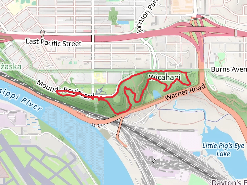 Indian Mounds Regional Park Loop