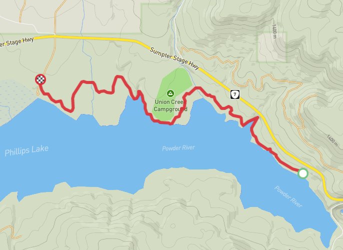 Phillips Lake North Shoreline mobile static map