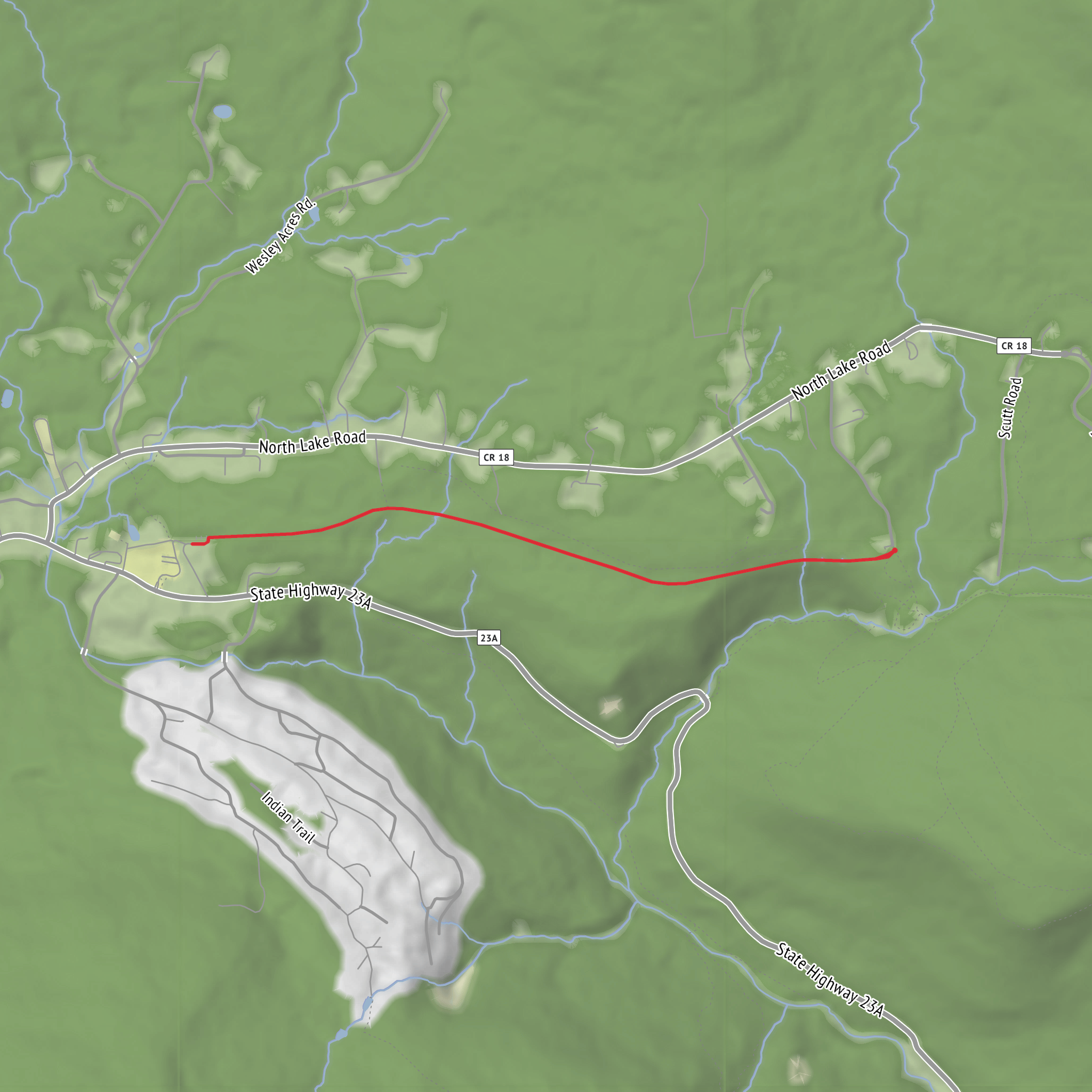 Haines Falls via Kaaterskill Rail Trail mobile static map