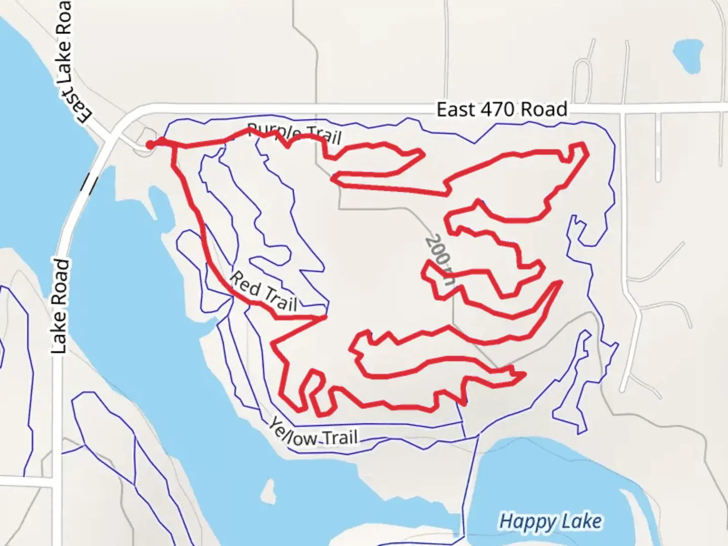 An image depicting the trail Blue Trail - Sawtooth Loop and its surrounding area.