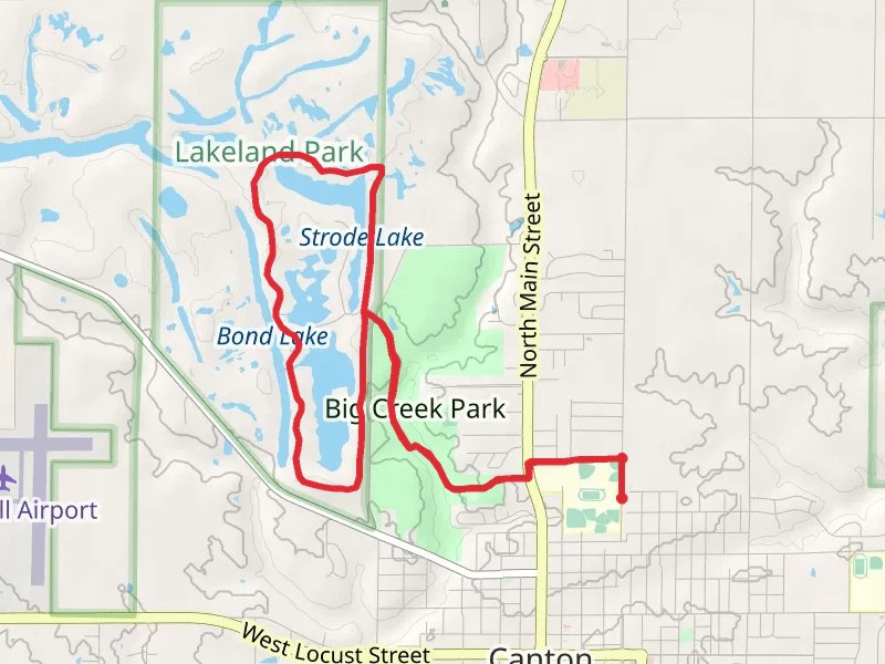 Big Creek Park, Strode Lake and Fitch Lake Loop