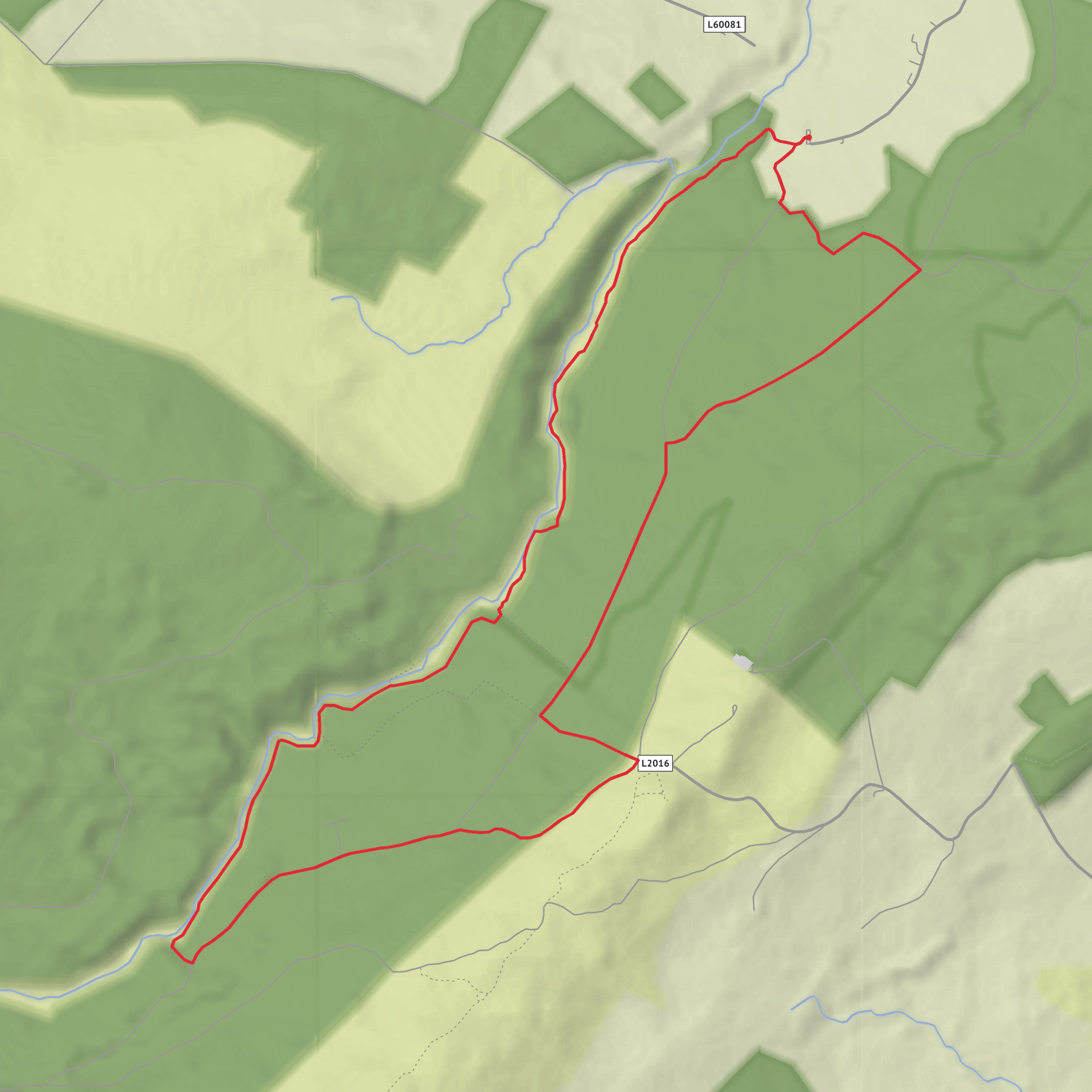 Glenbarrow - Old Mill Loop mobile static map