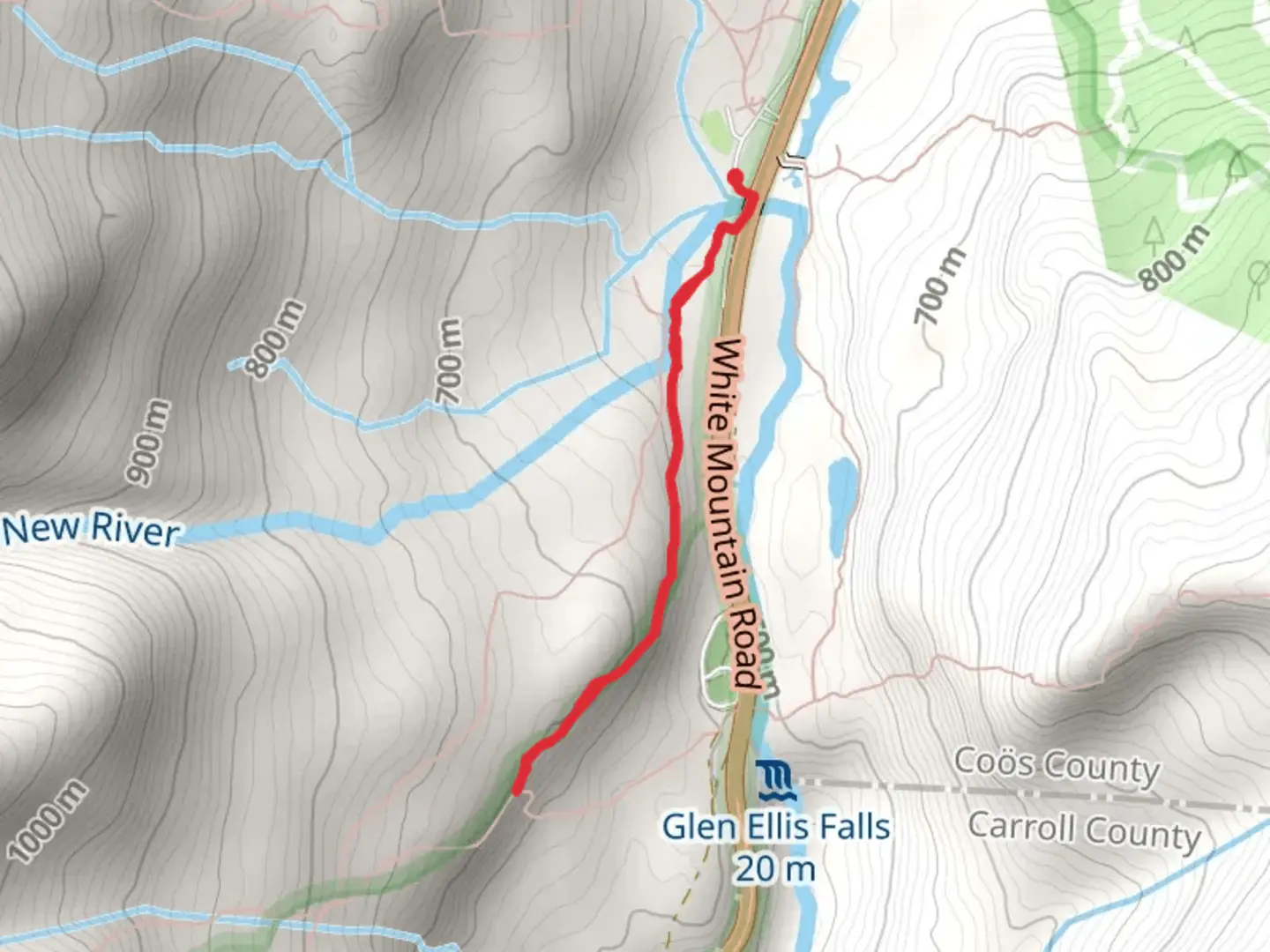 An image depicting the trail The Direttissima Trail and its surrounding area.