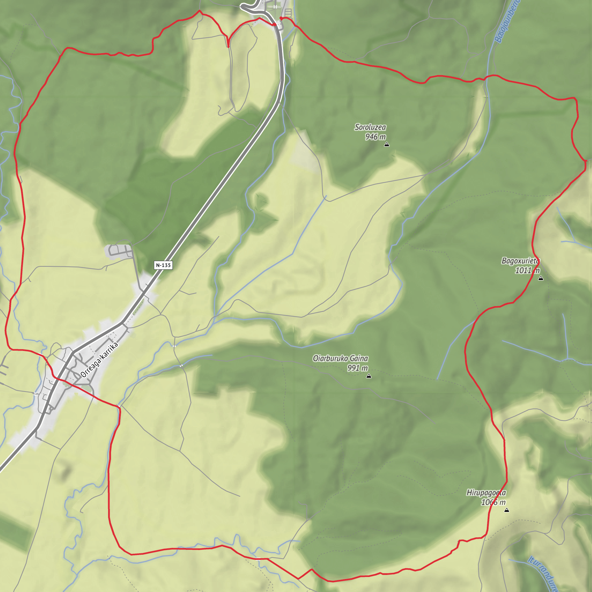 Roncesvalles-Bagoxurieta-Burguete mobile static map