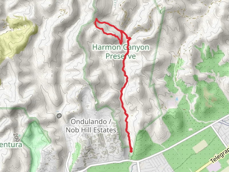 Harmon Canyon and west Road Loop