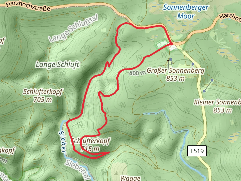 Harzklub Weg and Skihuettenweg