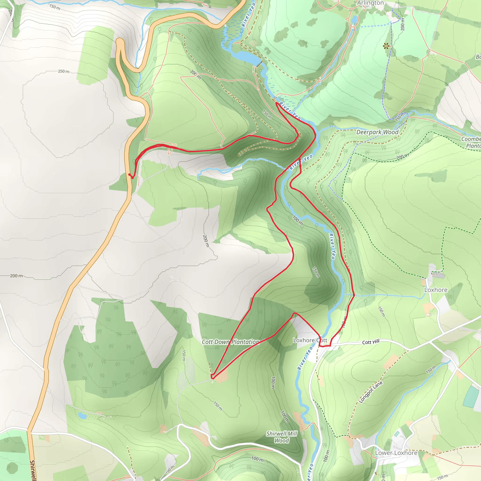 Cott Down Plantation mobile static map