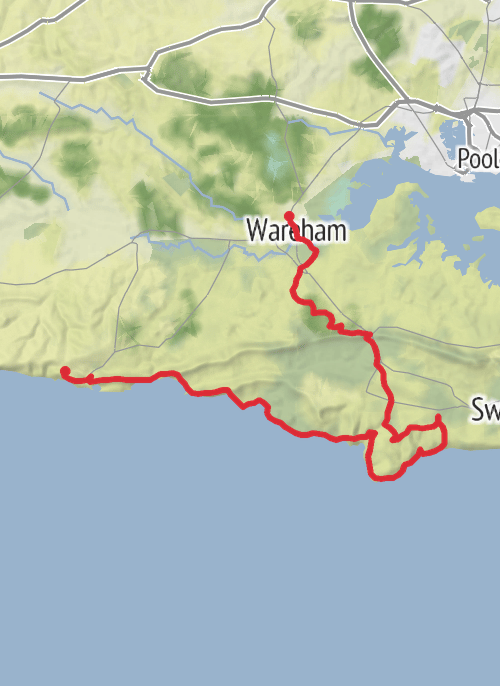Fast Packing Dorset (Day 0 & 1) 15km + 35km mobile static map