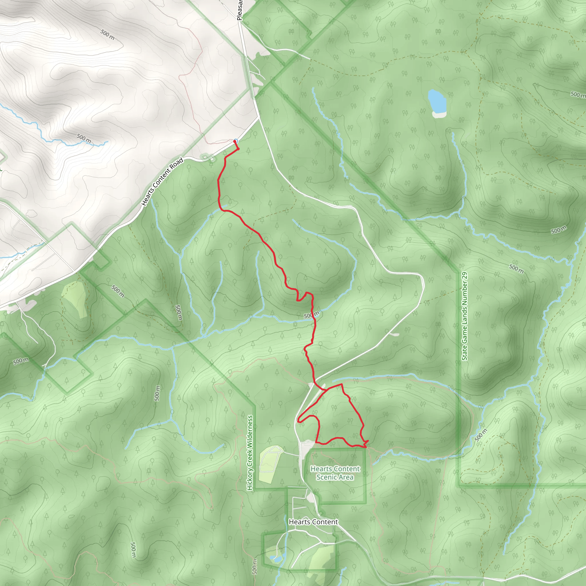 Tanbark Trail mobile static map