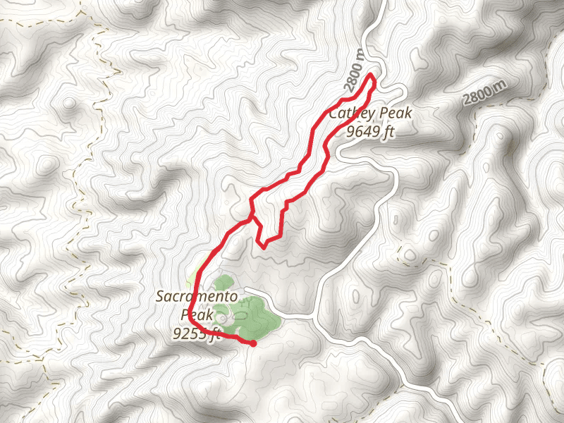Cathey Canyon, Rim and Sunspot Loop Trail