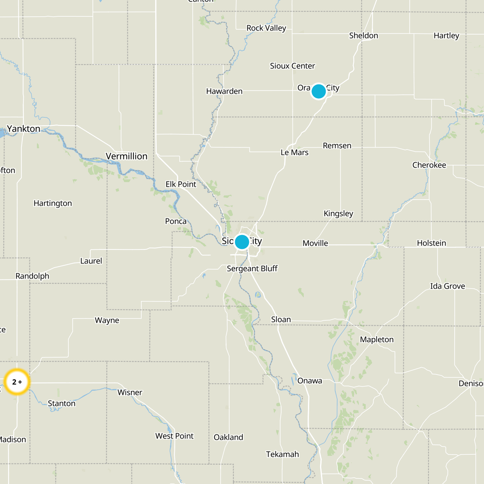 Woodbury County Static Map