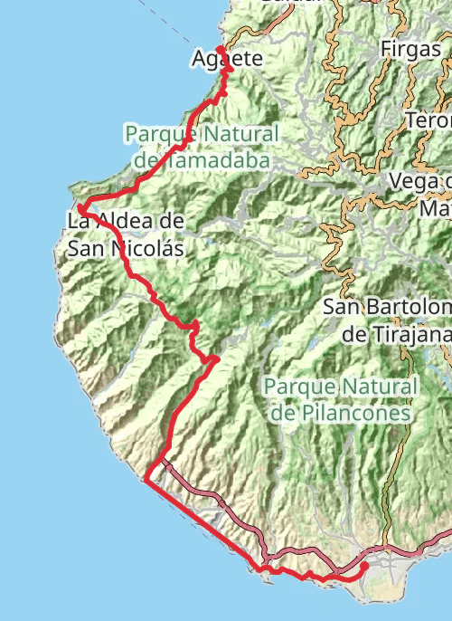 San Bartolomé de Tirajana Cycling mobile static map