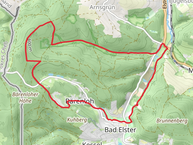 Bahnhofsweg, Wiesenweg and Ringweg Loop