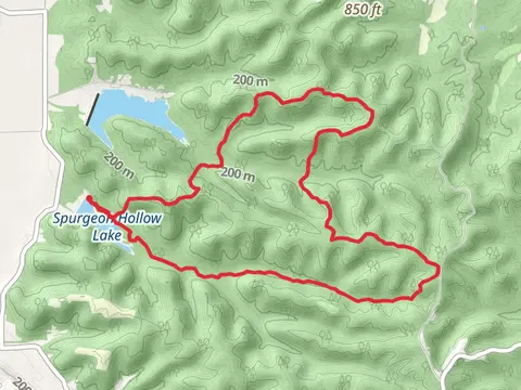 Knobstone Loop Trail via Spurgeon Hollow Lake