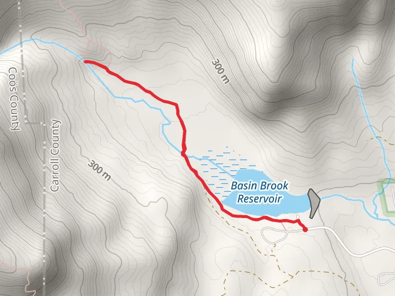 Hermit Falls from Basin Brook Reservoir