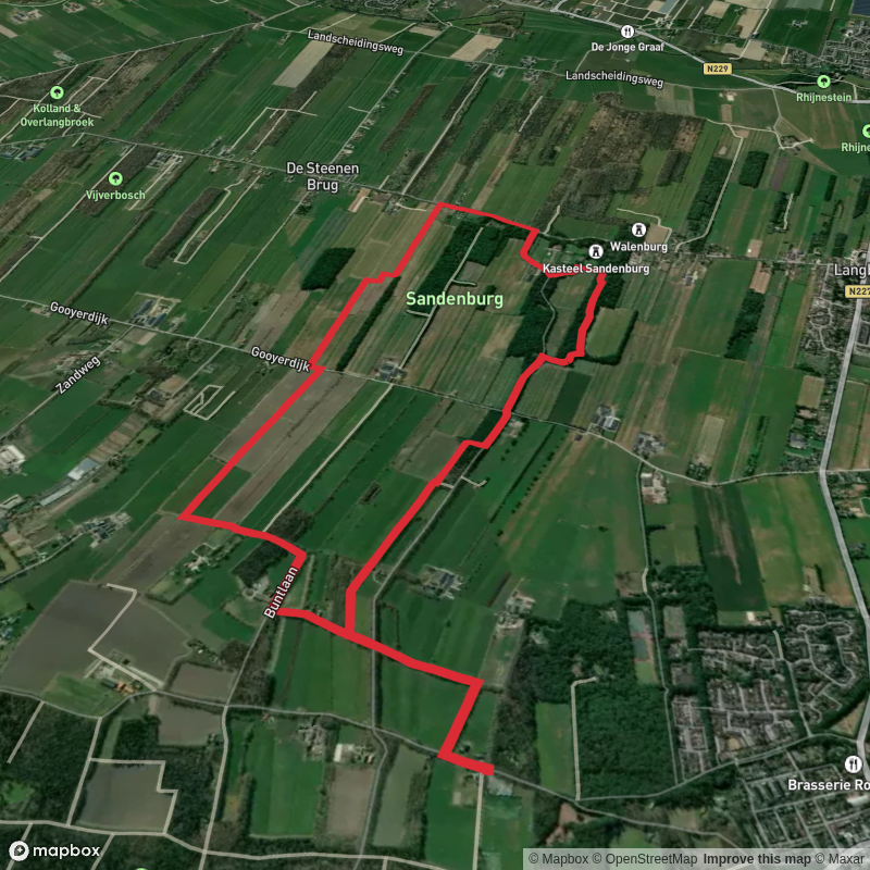 Groenesteyn, Kasteel Sandenburg and Postenburg Loop