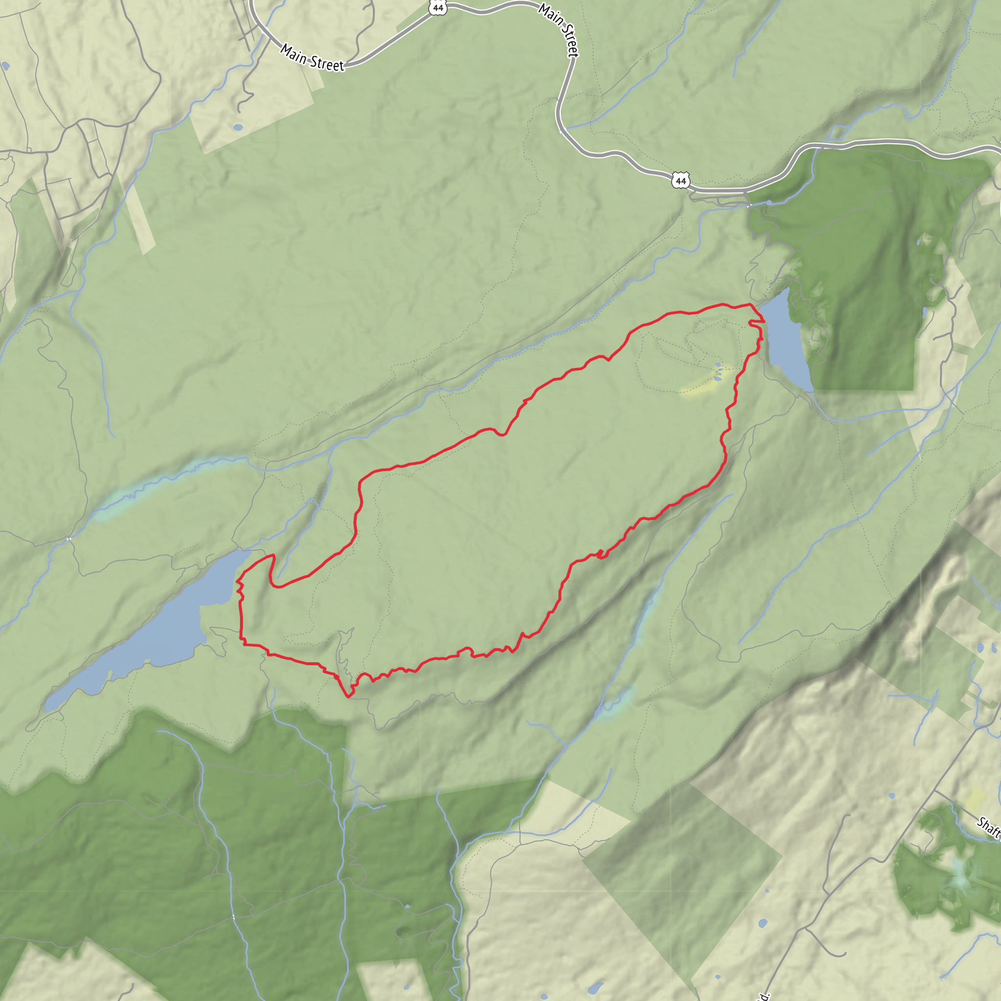Awosting Lake from Hamilton Point Road mobile static map