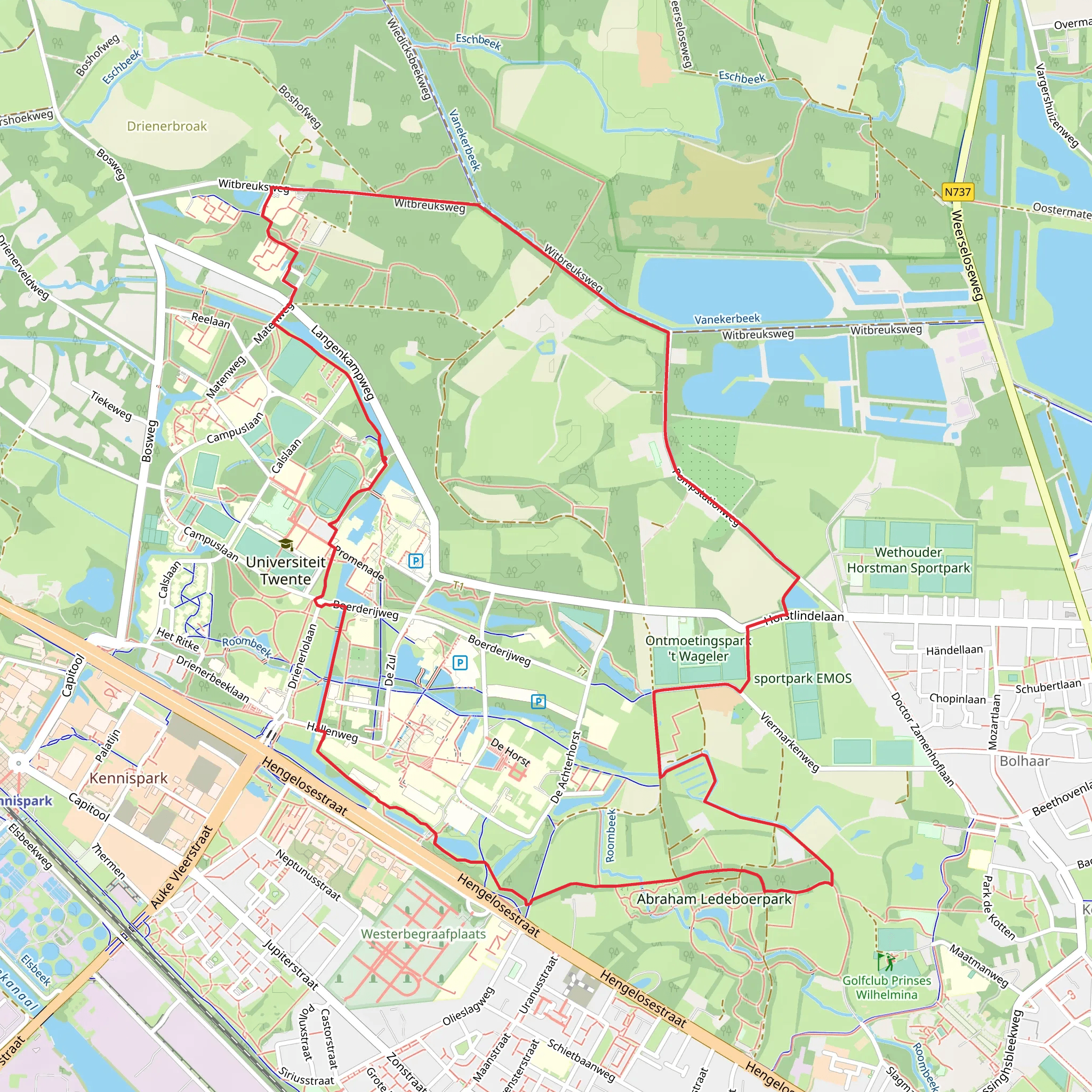 Drienerveld and Witbreuks Weg mobile static map