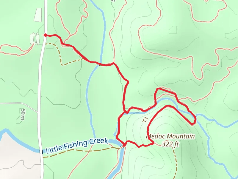 Medoc Mountain via Dam Site Loop