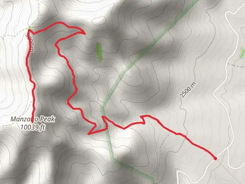 Manzano Peak via Kayser Mill Trail