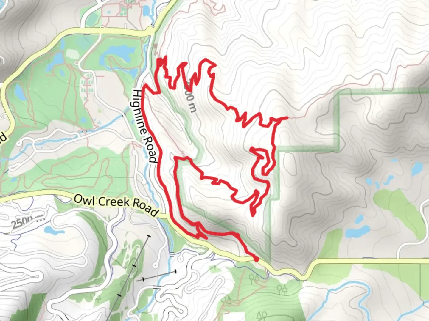 An image depicting the trail Deadline and Viewline Loop Trail and its surrounding area.