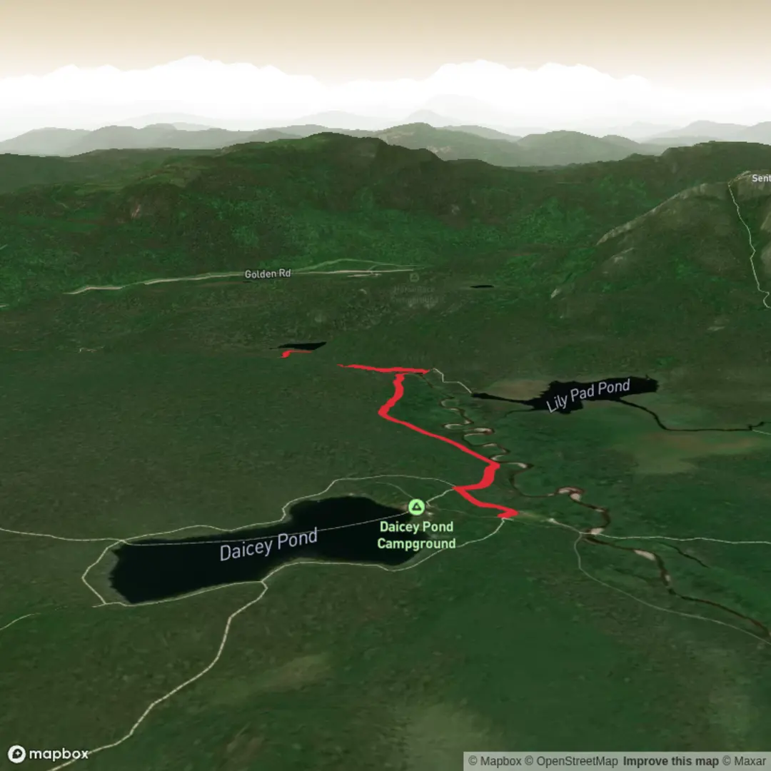 An image depicting the trail Little Niagara Falls, Big Niagara Falls and Windy Pitch Ponds via Appalachian Trail and its surrounding area.