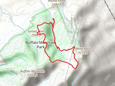White Rock, Fork Knob and The Noggin Loop Trail